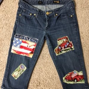 Ultra Skinny Express Jeans Capris